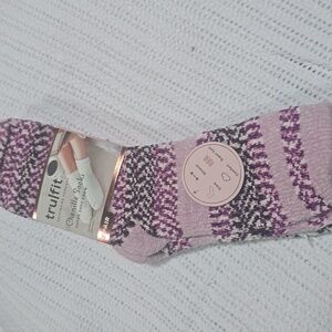 TrulFit Chenille Socks in Pink and Purple 💜